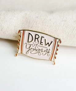 Lone Fox Drew It Yourself Enamel Pin New