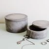 Lone Fox Set Of Cement Trinket Boxes