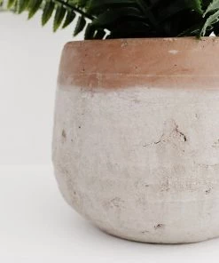 Lone Fox Landon Terracotta Planter New