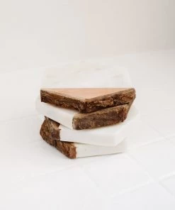 Lone Fox Contrast Hexagon Coasters New