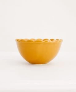 Lone Fox Emery Scalloped Bowl New