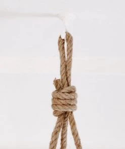 Lone Fox Hanging Wood Slice Plant Holder New