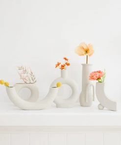 Lone Fox Celeste Ceramic Vases New