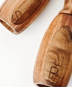 Lone Fox Acacia Salt + Pepper Mills