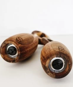 Lone Fox Acacia Salt + Pepper Mills