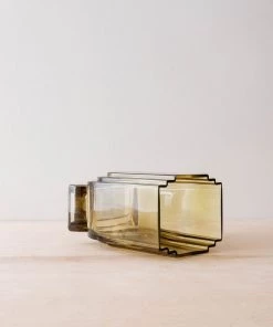 Creative Co Op Alma Recycled Glass Vase New