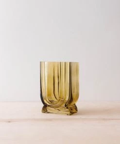 Creative Co Op Alma Recycled Glass Vase New