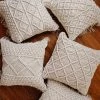 Lone Fox Hand Woven Macrame Pillow Cover New