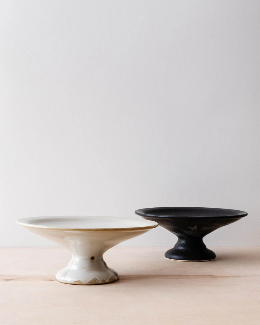 Creative Co Op Galilee Pedestal Tray / Vessel 3 Creative Co Op Galilee Pedestal Tray / Vessel