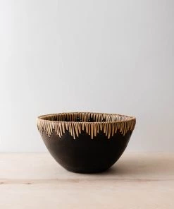 Creative Co Op Best Sellers Rattan Stitched Terracotta Bowl