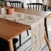 Lone Fox Hand Woven Macrame Table Runner New