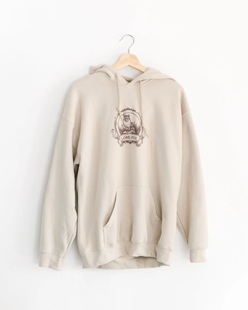 Lone Fox LF Heritage Sand Hoodie 4 Lone Fox LF Heritage Sand Hoodie