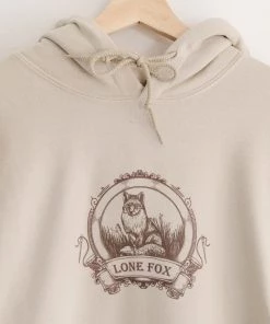 Lone Fox LF Heritage Sand Hoodie 8 Lone Fox LF Heritage Sand Hoodie