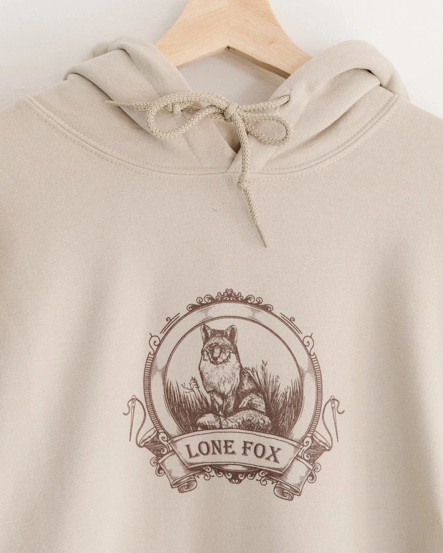 Lone Fox LF Heritage Sand Hoodie 5 Lone Fox LF Heritage Sand Hoodie