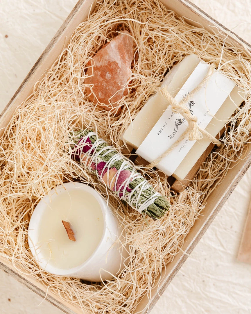 Among The Flowers (Faire) New "Sacred Spaces" Self Care Gift Box 5 Among The Flowers (Faire) New "Sacred Spaces" Self Care Gift Box