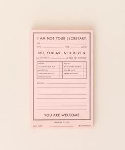 Made Market Co. "I'm Not Your Secretary" Notepad New