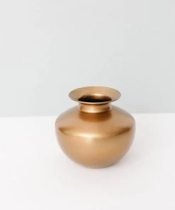 Made Market Co. Brass Lota Vase New