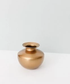 Made Market Co. Brass Lota Vase New
