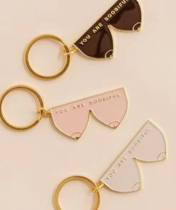 Lone Fox You Are Boobiful Keychain New