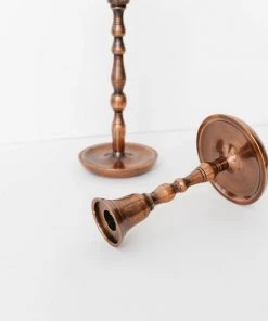 Made Market Co. New Copper Taper Candle Holders
