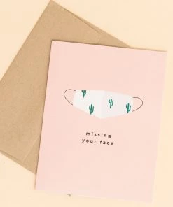 Lone Fox New Missing Your Face Card