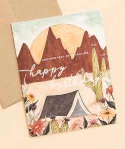 Lone Fox Birthday Adventure Card