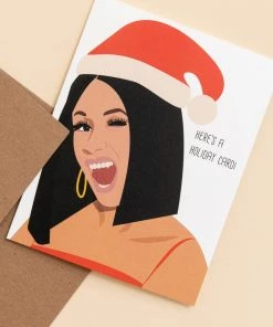 Lone Fox Holiday Cardi Card New