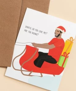 Lone Fox New Santa Do You Love Me Card