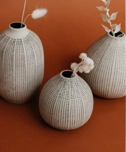 Lone Fox Allaire Textured Stoneware Vases (Set Of 3)