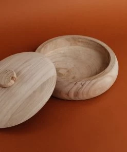 Lone Fox Castilla Paulownia Wood Bowl + Lid 11 Lone Fox Castilla Paulownia Wood Bowl + Lid