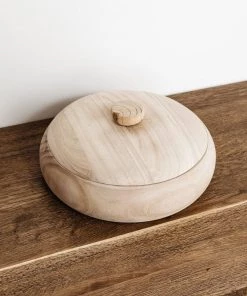 Lone Fox Castilla Paulownia Wood Bowl + Lid