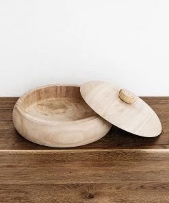 Lone Fox Castilla Paulownia Wood Bowl + Lid 13 Lone Fox Castilla Paulownia Wood Bowl + Lid