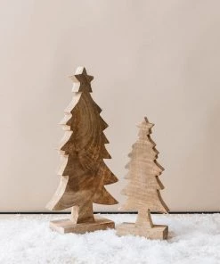 Creative Co Op New Mango Wood Christmas Trees