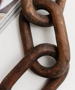 Lone Fox Hand Carved Reclaimed Wood Chain New