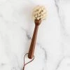 Creative Co Op Beech Wood Dish Brush W/ Leather Tie 1 Creative Co Op Beech Wood Dish Brush W/ Leather Tie