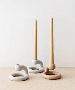 Creative Co Op Sanders Taper Candle Holder New