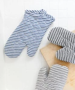 Lone Fox Noah Stripe Oven Mitt New