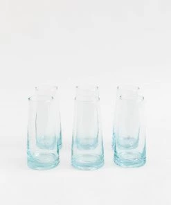 Verve Culture Recycled Cone Champagne Glasses (set Of 6) New