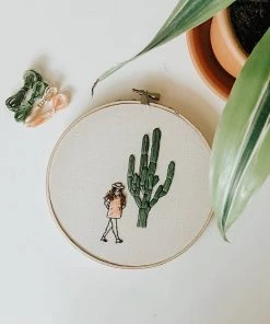 Lone Fox "Saguaro Belle" Embroidery Kit
