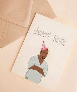 Lone Fox New Unhappy Birthye Card