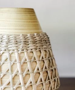 Lone Fox New Turner Woven Bamboo Vase