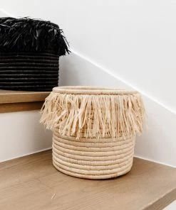 Lone Fox New Fringed Catch All Basket
