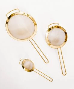 Lone Fox Remi Brass Strainer Set New