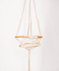 Lone Fox Wood + Macrame Hanging Planter Best Sellers