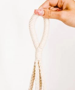 Lone Fox Wood + Macrame Hanging Planter Best Sellers