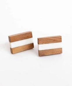 Indaba Marble + Wood Slice Knob New