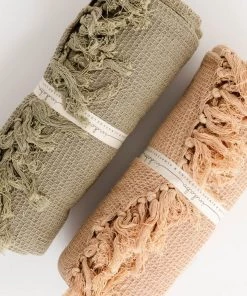 Indaba Cotton Woven Waffle Throw New