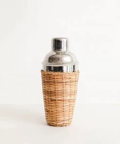 Lone Fox Rattan Cocktail Shaker