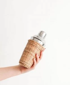 Lone Fox Rattan Cocktail Shaker