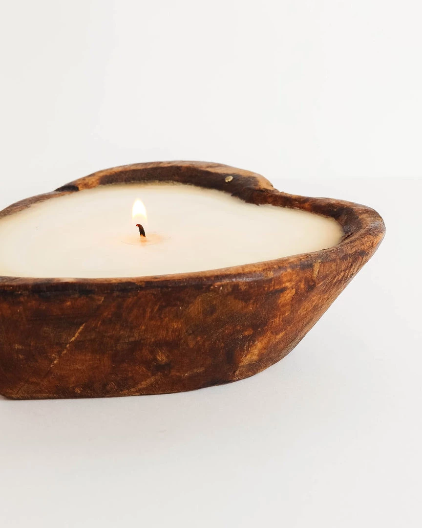 Stash Style Hand Carved Wooden Heart Candle 4 Stash Style Hand Carved Wooden Heart Candle